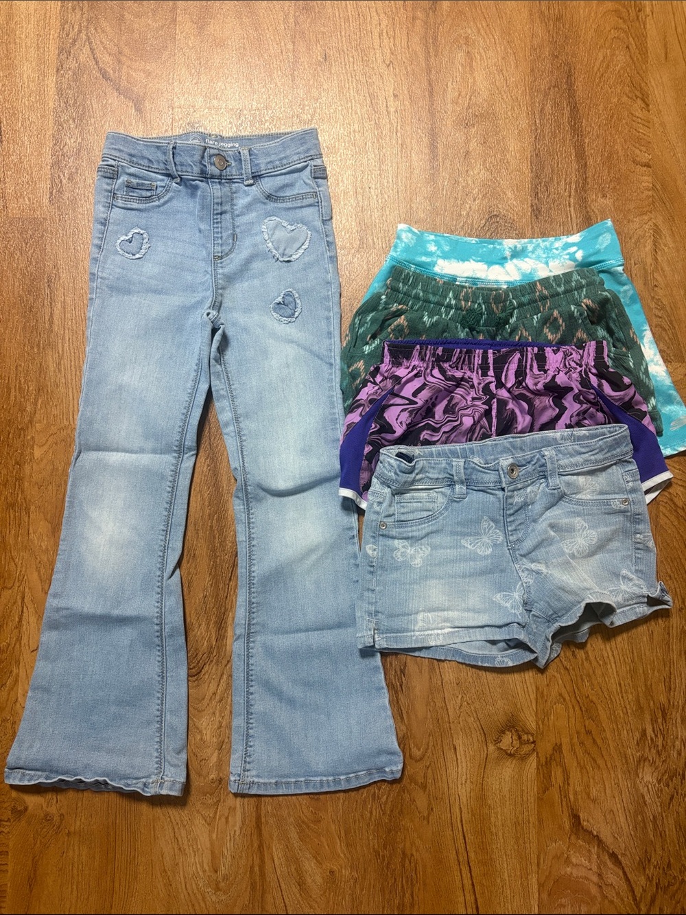 Girls Size 7/8 Jeans and Shorts - 5 pairs
